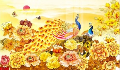 File gốc File tranh gốc in tranh tường nền tổng hợp H15441 (in mica) làm quà tặng