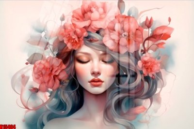 File gốc File tranh gốc in tranh tường nền tổng hợp H15464 (in 3D) nghệ thuật