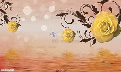 Tải file file tranh hoa H156 (gốc) làm file quảng cáo