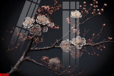 Ảnh gốc File tranh gốc in tranh tường nền tổng hợp H15765 (độ nét cao) in tráng gương