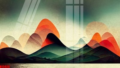 File tranh File tranh gốc in tranh tường nền tổng hợp H15920 (bản gốc) treo quán cafe