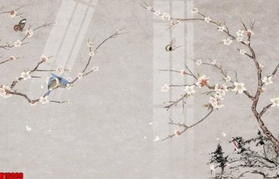 File in mica File tranh gốc in tranh tường nền tổng hợp H16009 (ảnh gốc) đẹp