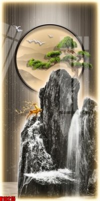 File gốc File tranh gốc in tranh tường nền tổng hợp H16215 (in tráng gương) sang trọng