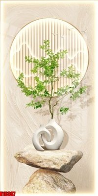 File tranh File tranh gốc in tranh tường nền tổng hợp H16387 (bản gốc) in lụa 5D