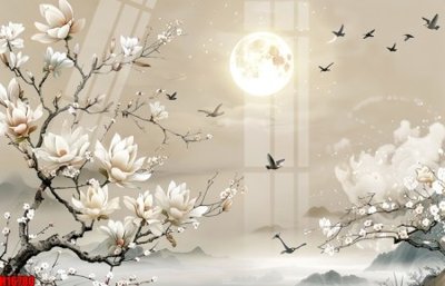 File tranh gốc PSD File tranh gốc in tranh tường nền tổng hợp H16780 còn nguyên layer