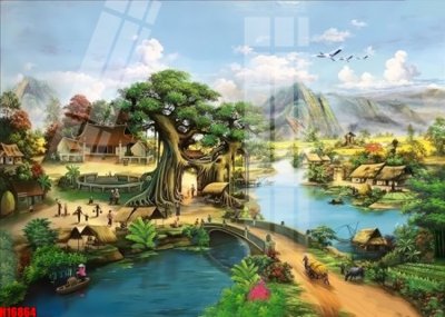 Download file File tranh gốc in tranh tường nền tổng hợp H16864 (gốc) in mica đèn LED