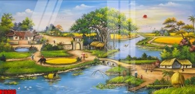 File in trần File tranh gốc in tranh tường nền tổng hợp H16903 (bản gốc 3D) sống động