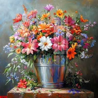 Download file gốc File tranh gốc in tranh tường nền tổng hợp H17178 (in lụa) hoa lá