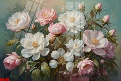 File PSD File tranh gốc in tranh tường nền tổng hợp H17189 (gốc) tách lớp chi tiết