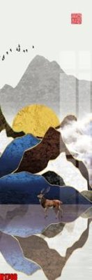 File tranh File tranh decor tranh bộ treo tường tổng hợp H1748 (bản gốc) in lụa dán tường