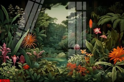 Tải file File tranh gốc in tranh tường nền tổng hợp H17696 (gốc) làm file quảng cáo