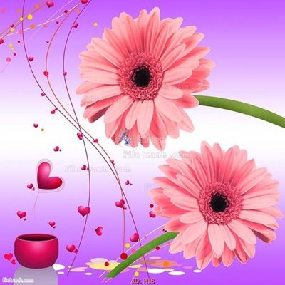 File tranh gốc file tranh hoa H18 (bản quyền) độc đáo