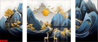 Tải xuống file tranh gốc File tranh gốc in tranh tường nền tổng hợp H18153 (PSD/TIFF)