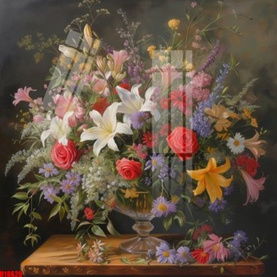 File tranh gốc PSD File tranh gốc in tranh tường nền tổng hợp H18620 còn nguyên layer