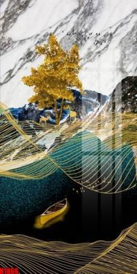 File tranh File tranh decor tranh bộ treo tường tổng hợp H1866 (gốc) phong cách tối giản