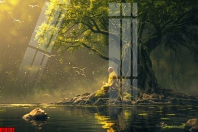 File tranh File tranh gốc in tranh tường nền tổng hợp H18781 (bản gốc) in lụa dán tường