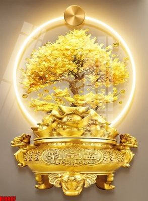 File tranh File tranh gốc in tranh tường nền tổng hợp H18807 (file gốc) chủ đề phong thủy