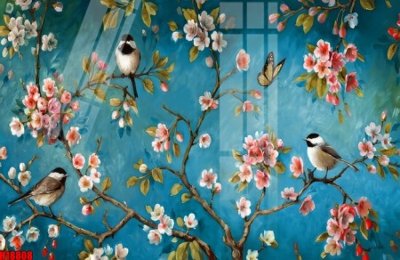 File gốc File tranh gốc in tranh tường nền tổng hợp H18808 (ảnh chi tiết) để in trần