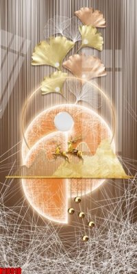 File PSD File tranh gốc in tranh tường nền tổng hợp H18918 (nguyên bản) cho thiết kế