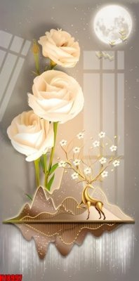 Download file gốc File tranh gốc in tranh tường nền tổng hợp H18997 (in lụa) nghệ thuật