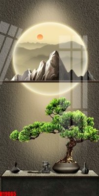 Tải file File tranh gốc in tranh tường nền tổng hợp H19065 (gốc) chủ đề tâm linh