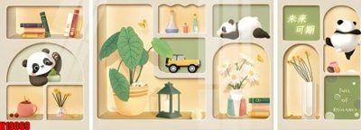 File gốc File tranh gốc in tranh tường nền tổng hợp H19069 (chuẩn màu) cho in offset