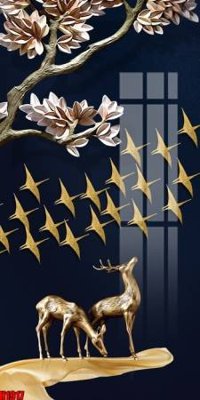 File ảnh File tranh decor tranh bộ treo tường tổng hợp H1917 (gốc) in PP, decal