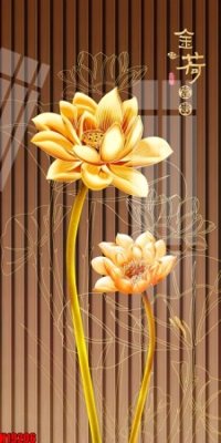 File gốc File tranh gốc in tranh tường nền tổng hợp H19206 (chuẩn màu) cho in offset