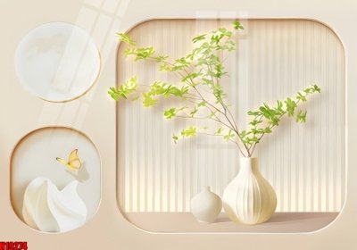 File gốc File tranh gốc in tranh tường nền tổng hợp H19274 (in lụa) họa tiết 3D