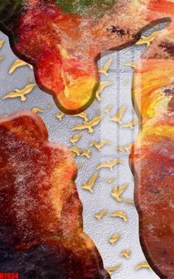 File ảnh File tranh decor tranh bộ treo tường tổng hợp H1934 (gốc) in Hiflex