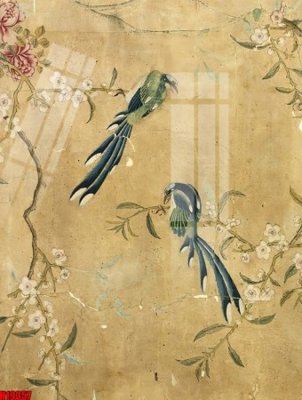 File gốc File tranh gốc in tranh tường nền tổng hợp H19357 (in lụa) tranh mã đáo