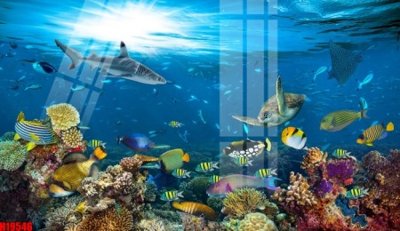 File gốc File tranh gốc in tranh tường nền tổng hợp H19546 (in lụa) tranh thuận buồm