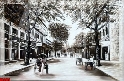 Download file gốc File tranh gốc in tranh tường nền tổng hợp H20014 (in lụa) tranh 3D