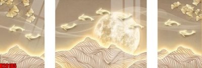 File tranh File tranh gốc in tranh tường nền tổng hợp H20185 (bản gốc) in lụa 5D