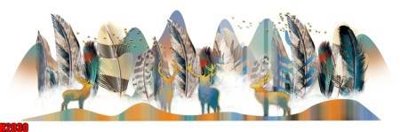 File gốc File tranh decor tranh bộ treo tường tổng hợp H2030 (in 3D) nghệ thuật