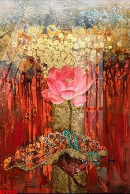 File gốc File tranh gốc in tranh tường nền tổng hợp H20590 (cho in 3D) độc đáo