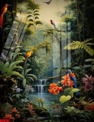 File gốc File tranh gốc in tranh tường nền tổng hợp H20791 (cho in 3D) độc đáo