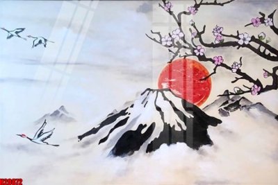 File tranh in trần 3D File tranh gốc in tranh tường nền tổng hợp H20872 (ảnh gốc)