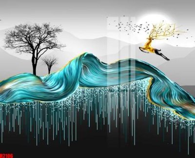 Download file gốc File tranh decor tranh bộ treo tường tổng hợp H2106 (in mica) trang trí