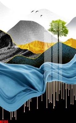 File in trần File tranh decor tranh bộ treo tường tổng hợp H2124 (bản gốc) đại dương