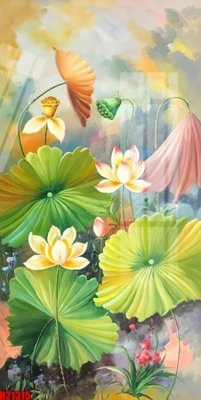 Download file gốc File tranh gốc in tranh tường nền tổng hợp H21315 (in lụa) hoa lá