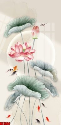 Download file gốc File tranh gốc in tranh tường nền tổng hợp H21384 (in lụa) hoa lá