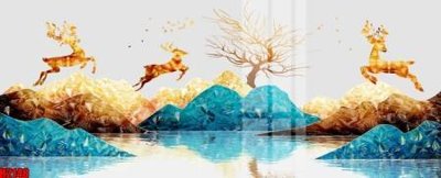 File tranh File tranh decor tranh bộ treo tường tổng hợp H2148 (gốc) in trên kính