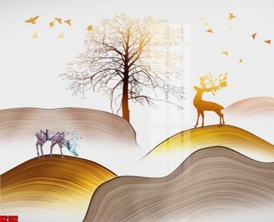 Ảnh gốc File tranh decor tranh bộ treo tường tổng hợp H2182 (độ nét cao) in tráng gương