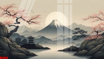 Tải file File tranh gốc in tranh tường nền tổng hợp H21873 (PSD) cho in ấn quảng cáo