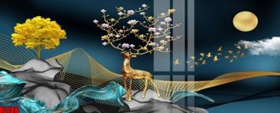 Ảnh gốc File tranh decor tranh bộ treo tường tổng hợp H2188 (độ nét cao) in tráng gương