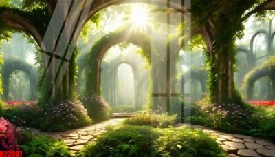 File in mica File tranh gốc in tranh tường nền tổng hợp H22007 (bản gốc) làm vách ngăn