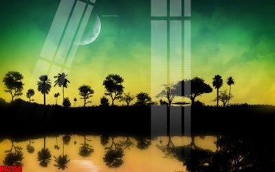 File in trần File tranh gốc in tranh tường nền tổng hợp H22150 (bản gốc) phong cảnh