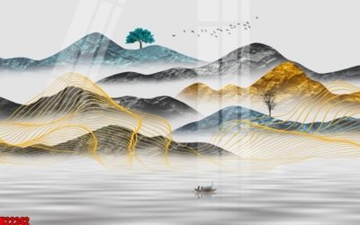 File tranh File tranh gốc in tranh tường nền tổng hợp H22242 (bản gốc) in lụa dán tường