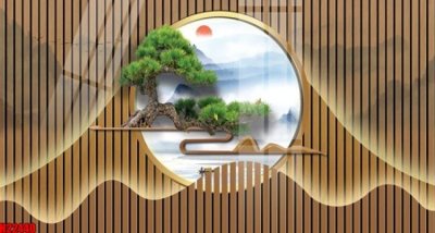 Tải file File tranh gốc in tranh tường nền tổng hợp H22440 (gốc) in nhanh